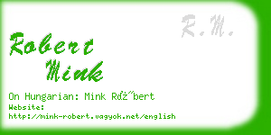 robert mink business card